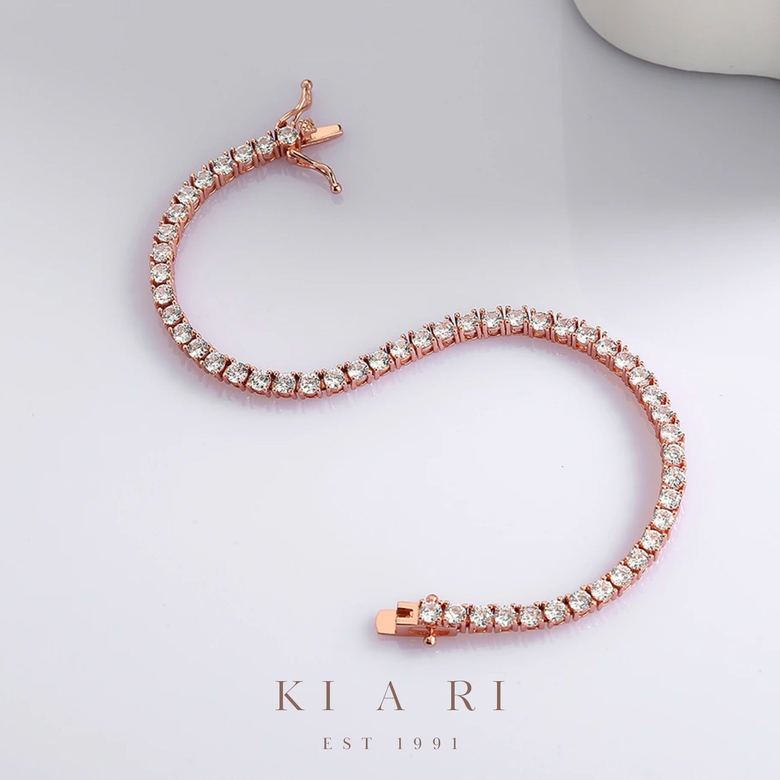 A-Yeong Rose Gold Tennis Bracelet 💛