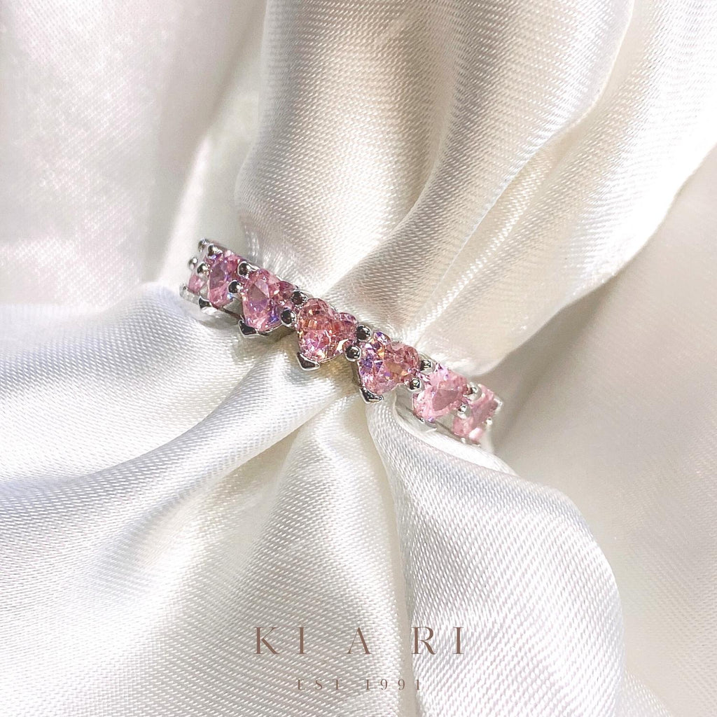 Bong-Cha Heart Eternity Ring (Pink)