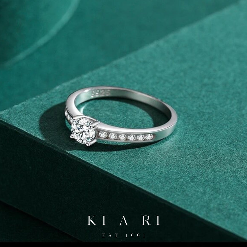 Gyuri Round Diamond Half Eternity Ring