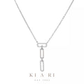 Sin-a Dangling Chain Necklace (Silver) ✨