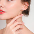Jangmi Rose Stud Earrings (Rose Gold)