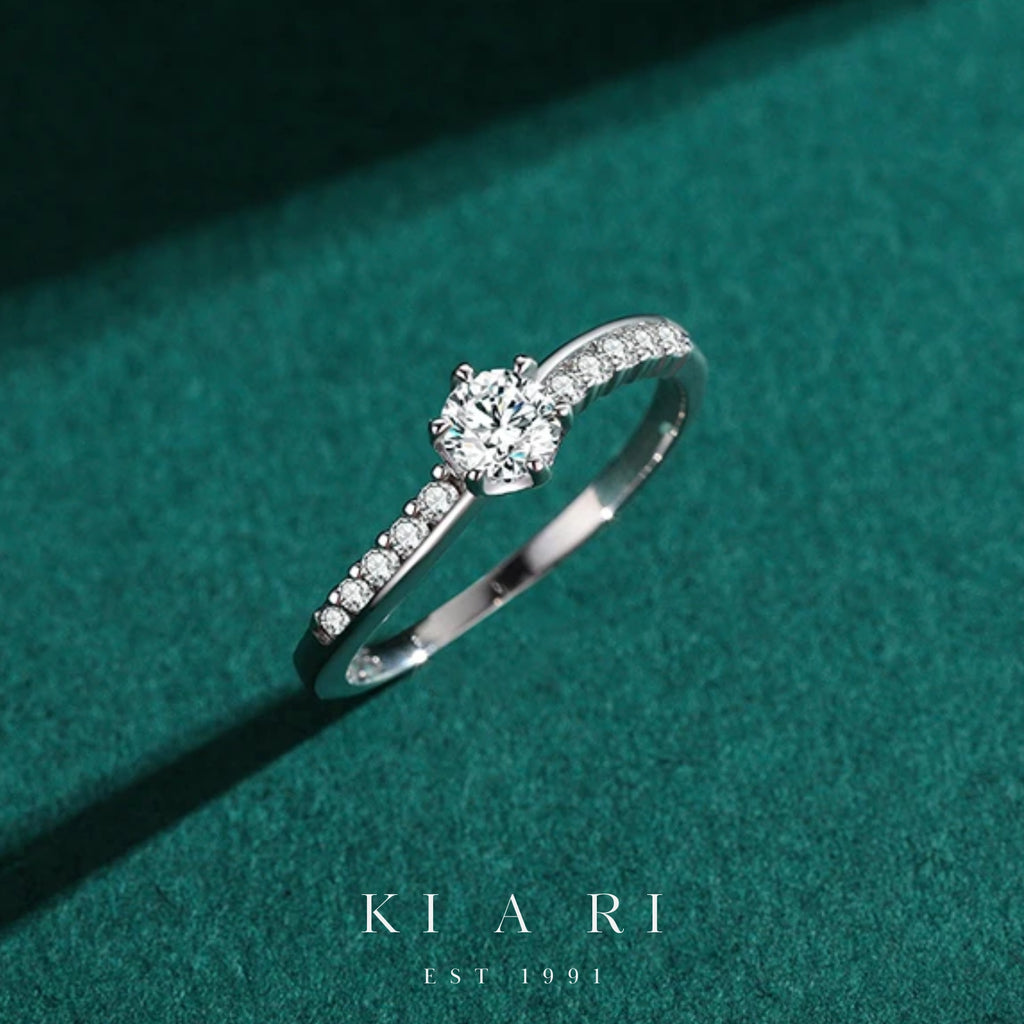 Mun Min 6 Prong Center Stone Half Eternity 💎