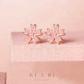 Pugsya Cherry Blossom Stud Earrings 🌸