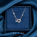 Yak-sok Diamond Ring & Heart Entwined Necklace (Silver) 🫶🏻