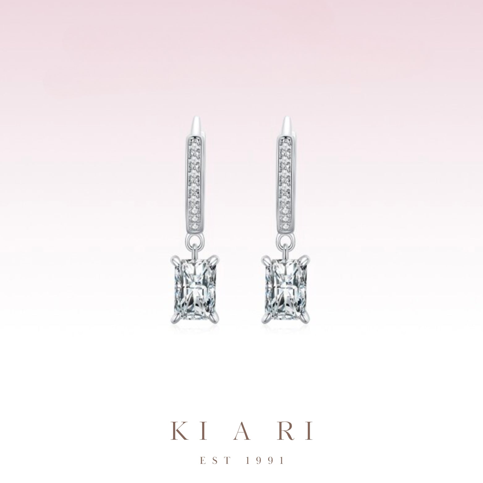 Yun Goo Dangling Huggies Earrings 💎