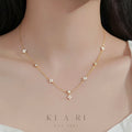Yun Hee Mini Four Leaf Clover Necklace (Gold) 🍀