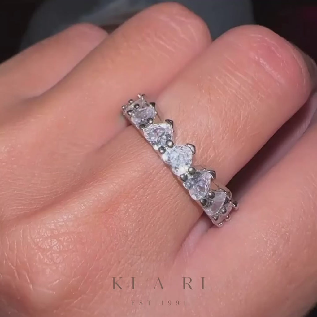 Bong-Cha Heart Eternity Ring (Silver) 🤍