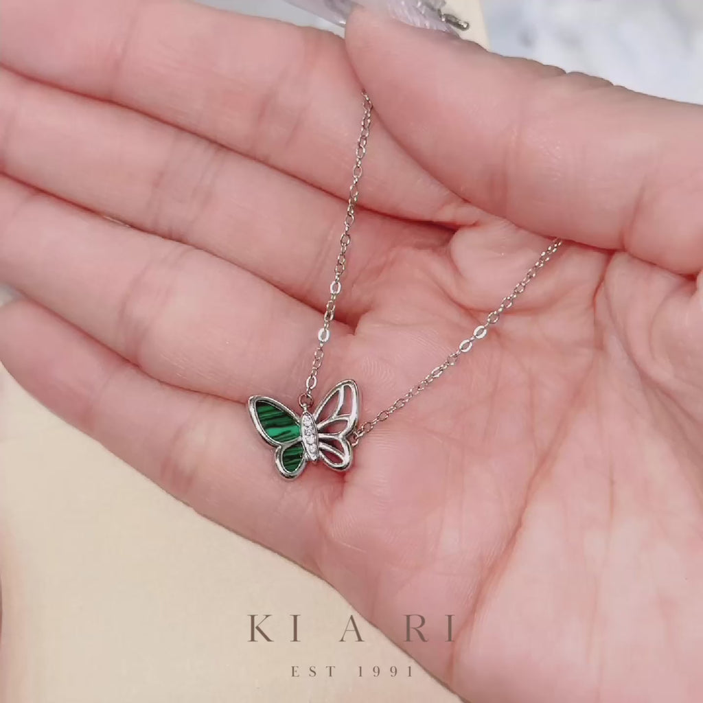 Ha-yoon Nabi Butterfly Necklace (Silver)