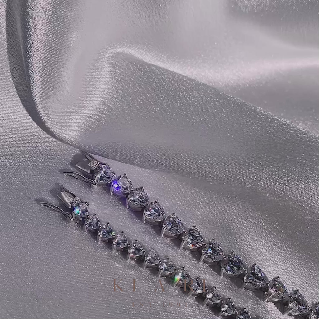 Ha-Rin Heart Tennis Bracelet (4MM) 🤍