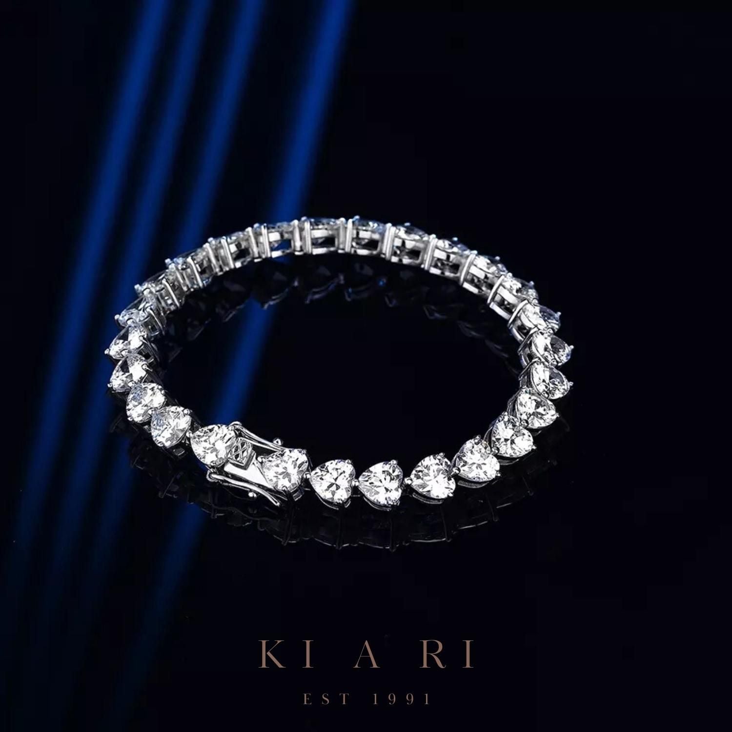 Ha-Rin Heart Tennis Bracelet (6MM) 🤍