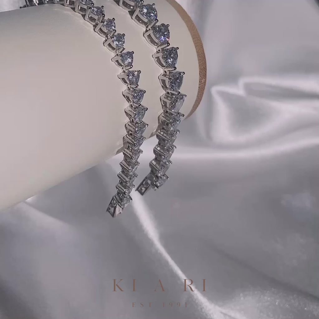 Ha-Rin Heart Tennis Bracelet (4MM) 🤍