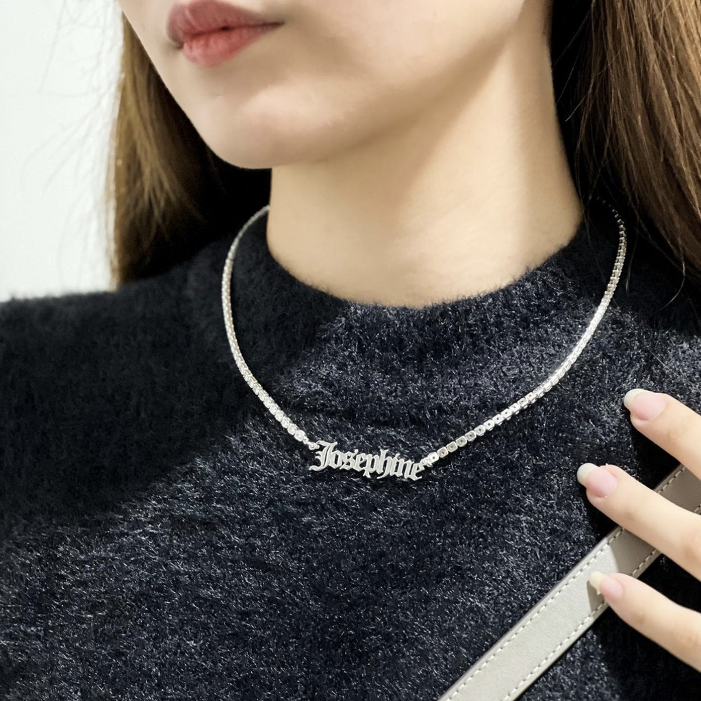 Angeline Classic Personalised Tennis Necklace 💎