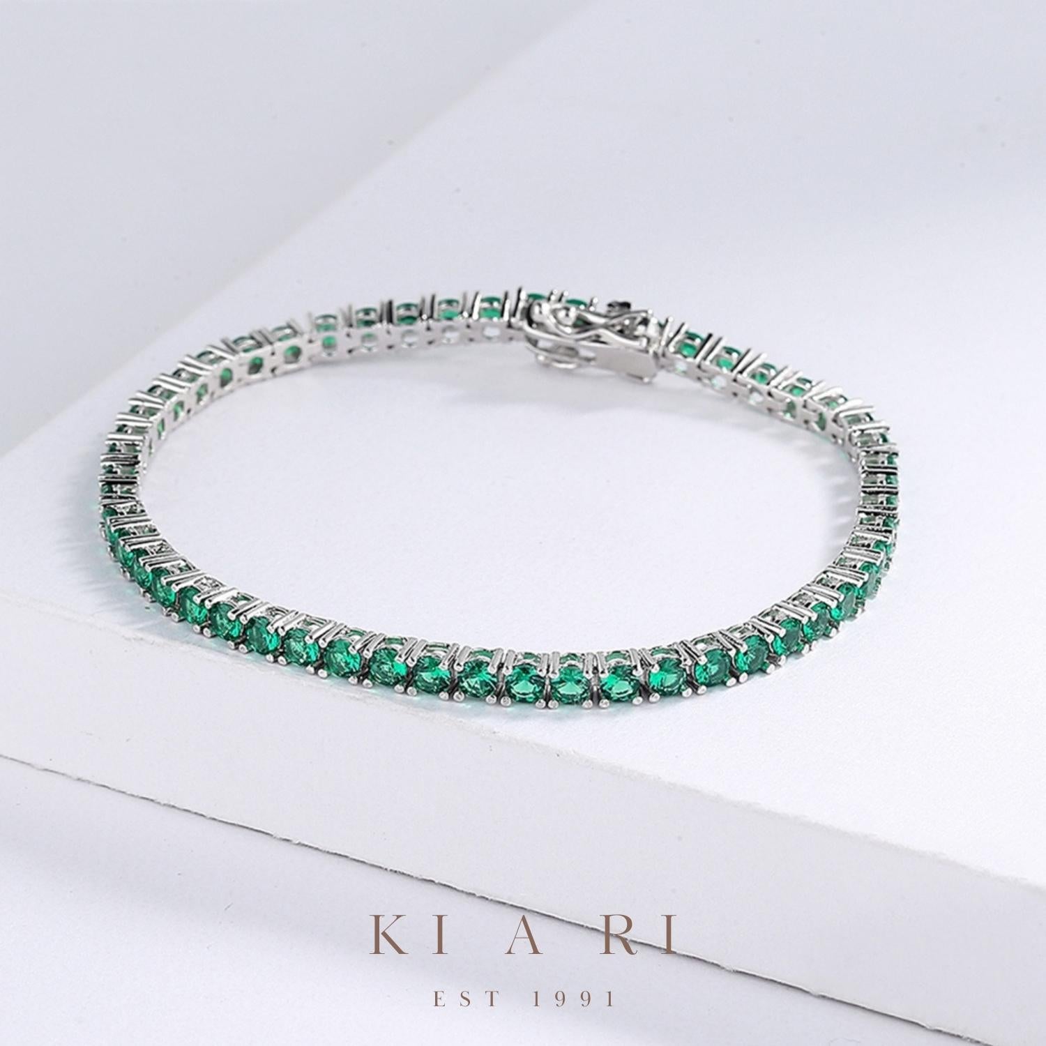 A-Yeong Emerald Tennis Bracelet 💚