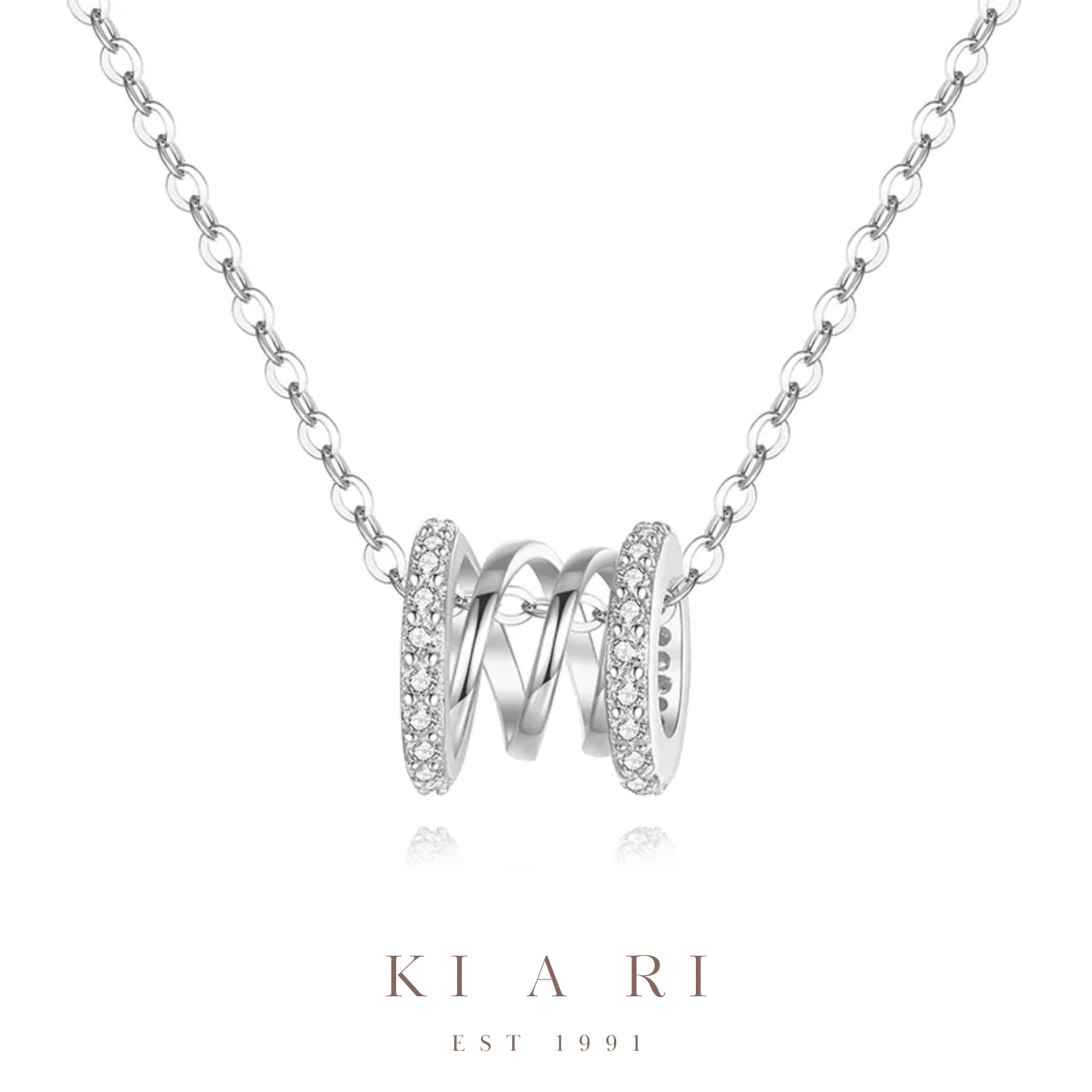 Ji-Eun Necklace (Silver) ✨