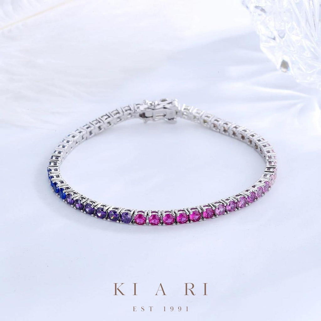 A-Yeong Rainbow Tennis Bracelet (3MM) 🌈