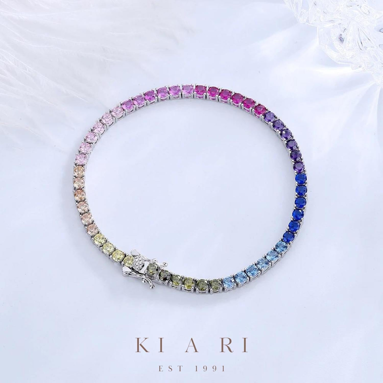 A-Yeong Rainbow Tennis Bracelet (3MM) 🌈