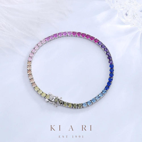 A-Yeong Rainbow Tennis Bracelet (3MM) 🌈