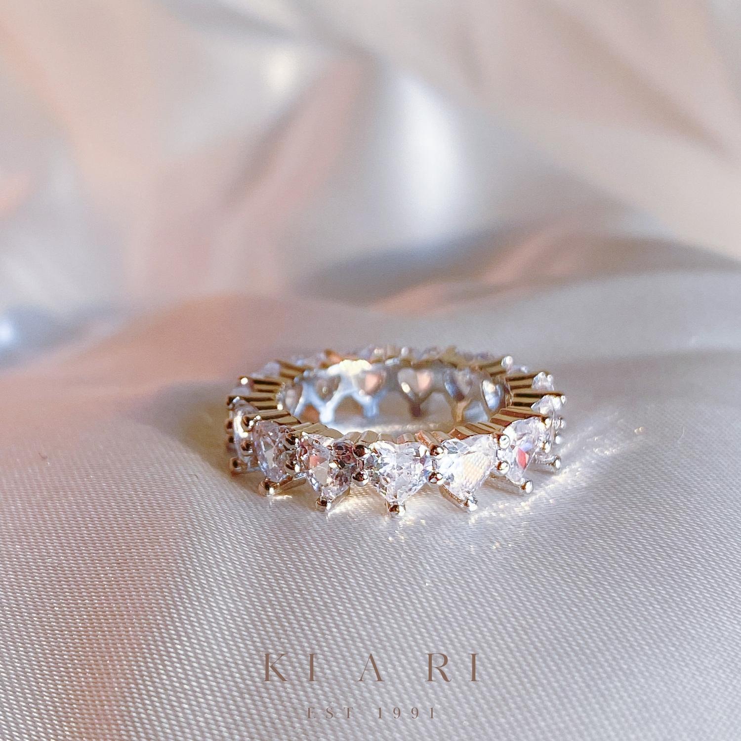 Bong-Cha Heart Eternity Ring (Silver) 🤍