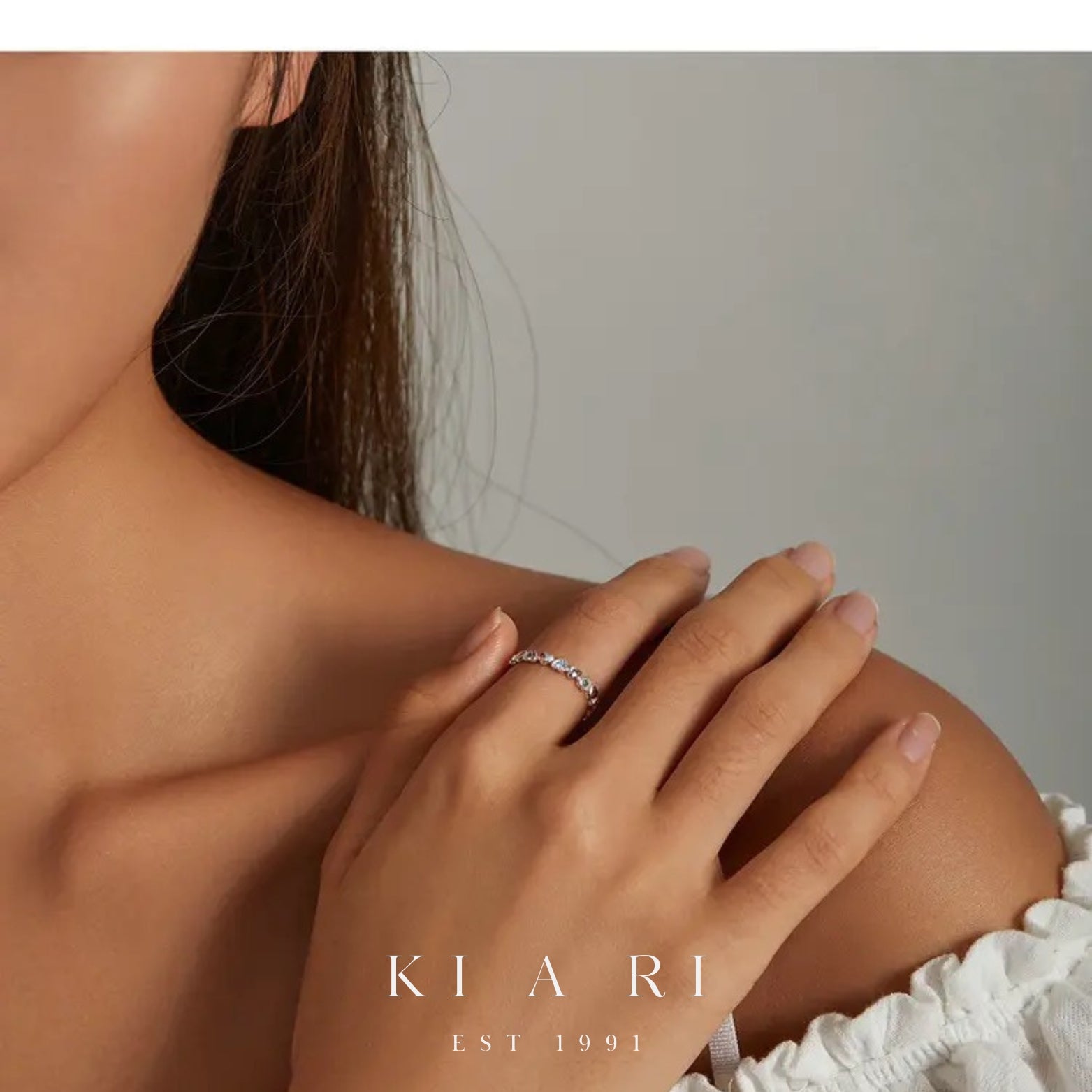 Eun-Ju Mixed Heart Rainbow Eternity Ring 🌈