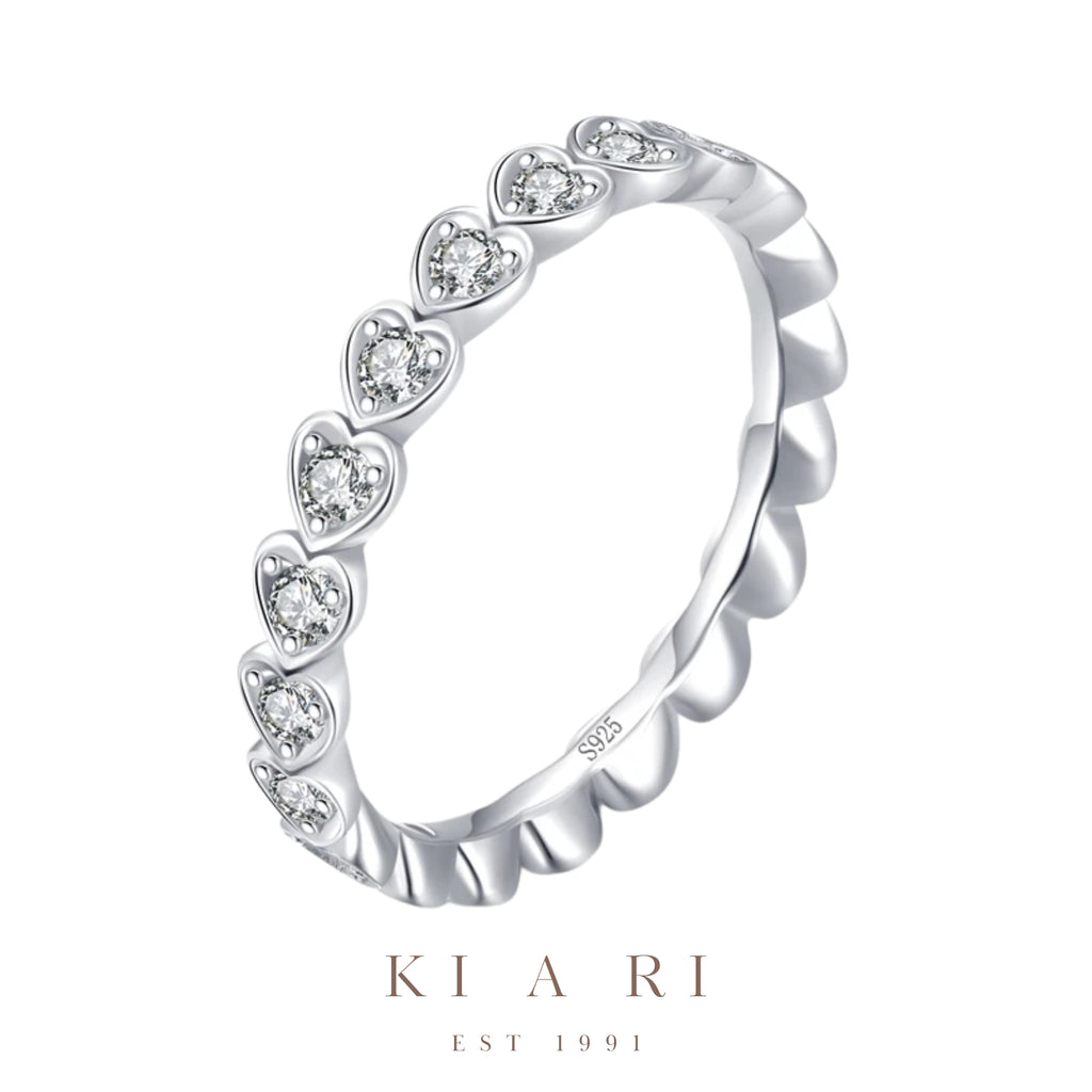 Hei-Ryung Heart Eternity Ring (Silver) 🤍