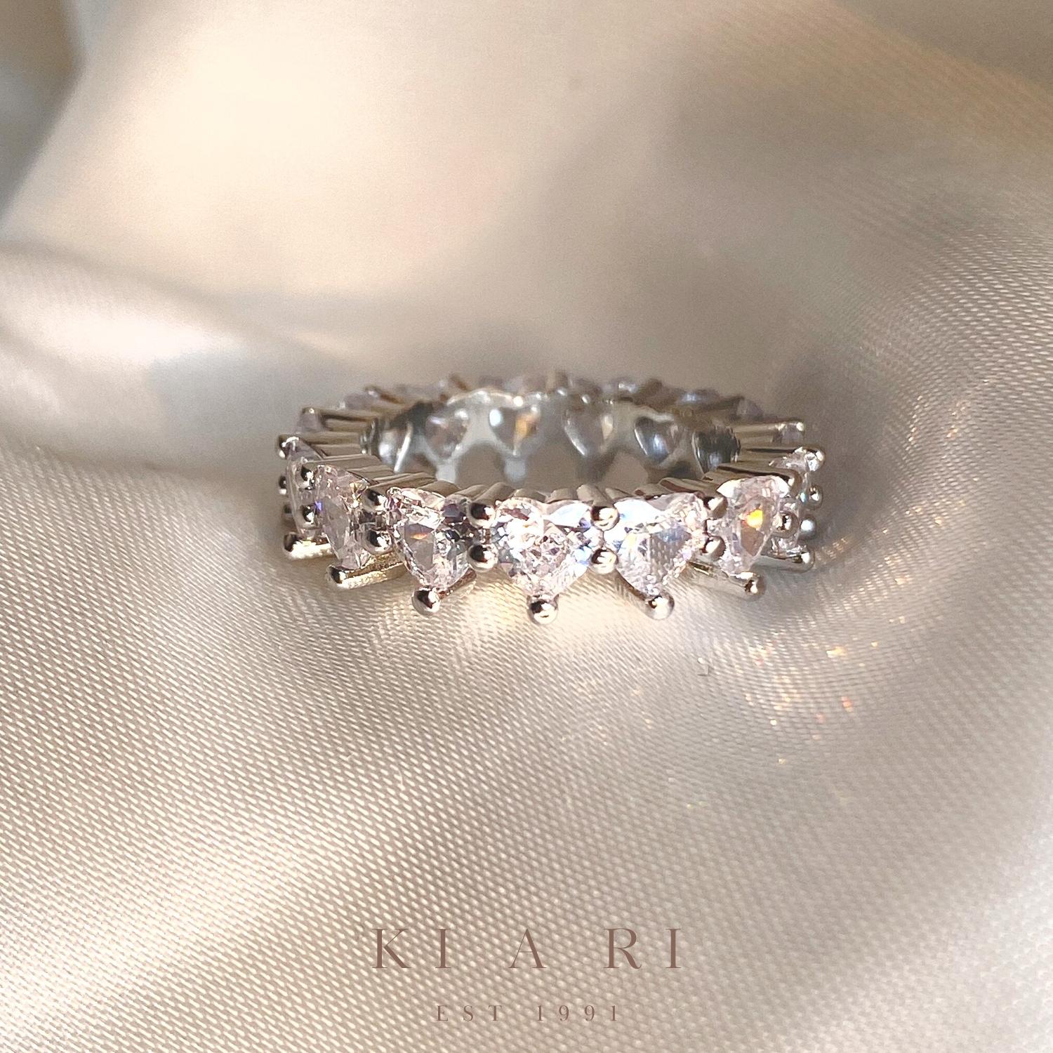 Bong-Cha Heart Eternity Ring (Silver) 🤍