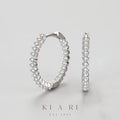 Ji-Yu Classic Diamond Hoop Earrings 💎