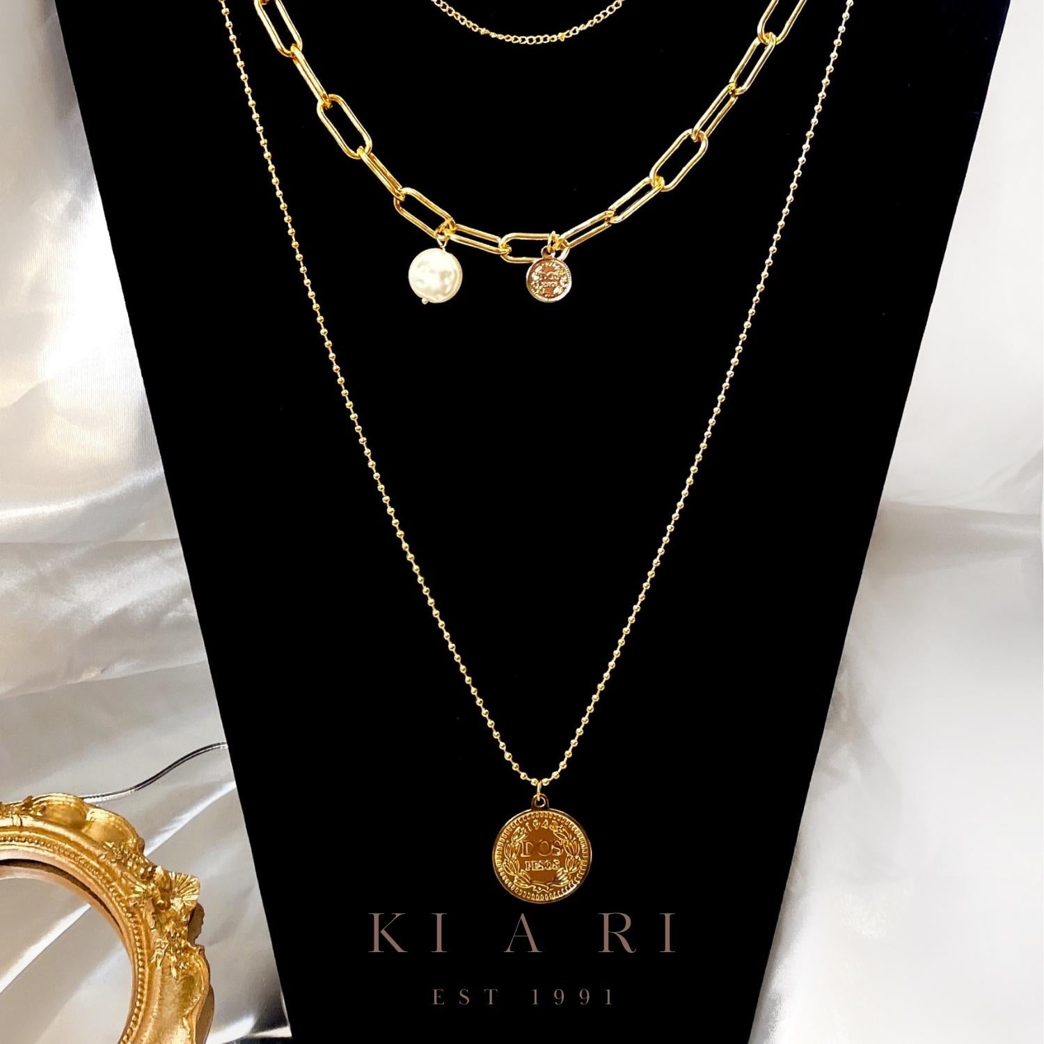 Ye-Jin 18K Gold Plated Pearl Layered Necklace 🦪