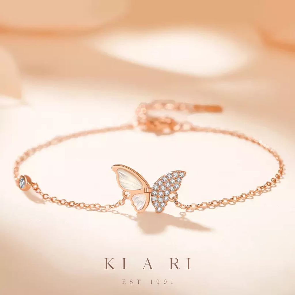 Ava Butterfly Bracelet (Rose Gold) 🦋