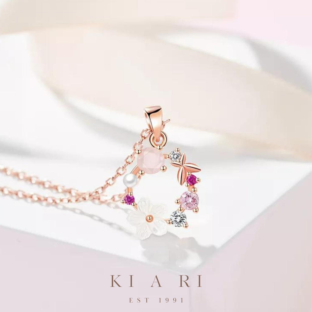 Young-Soon Flower Ring Garland Necklace 🌺