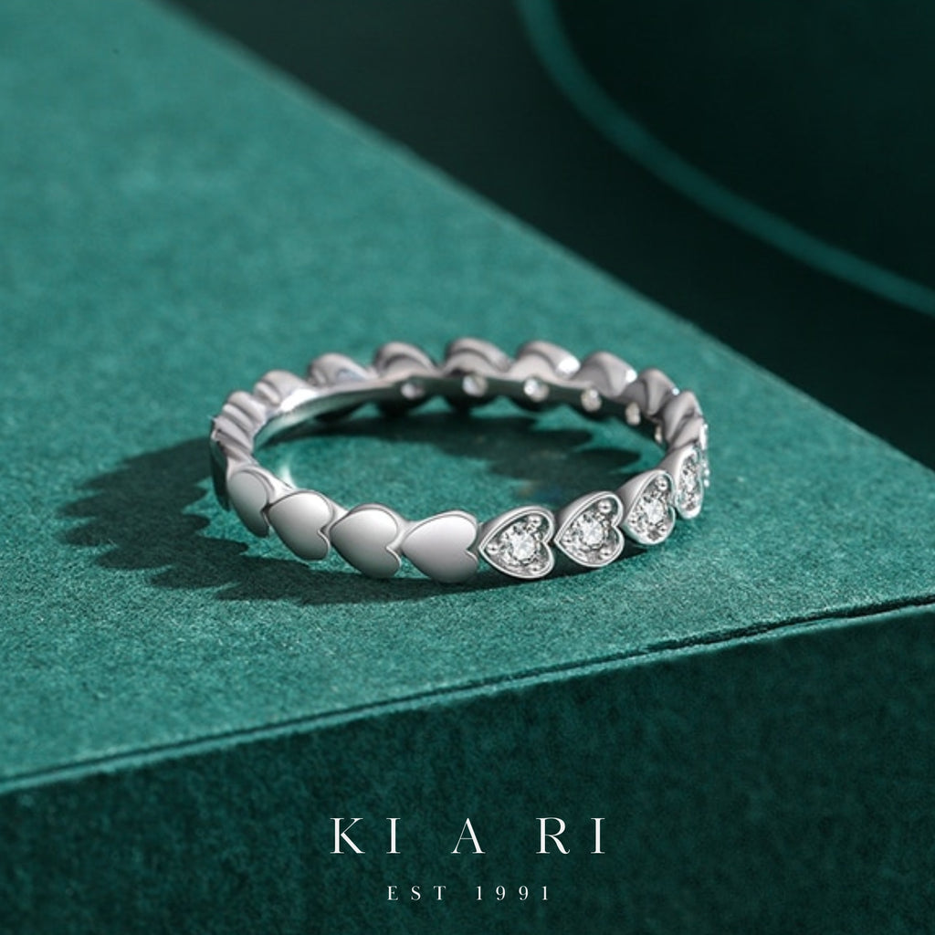 Hei-Ryung Heart Eternity Ring (Silver) 🤍