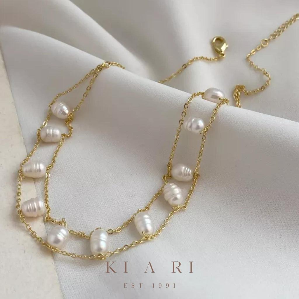 Kalila 18K Gold Plated Pearl Choker ✨