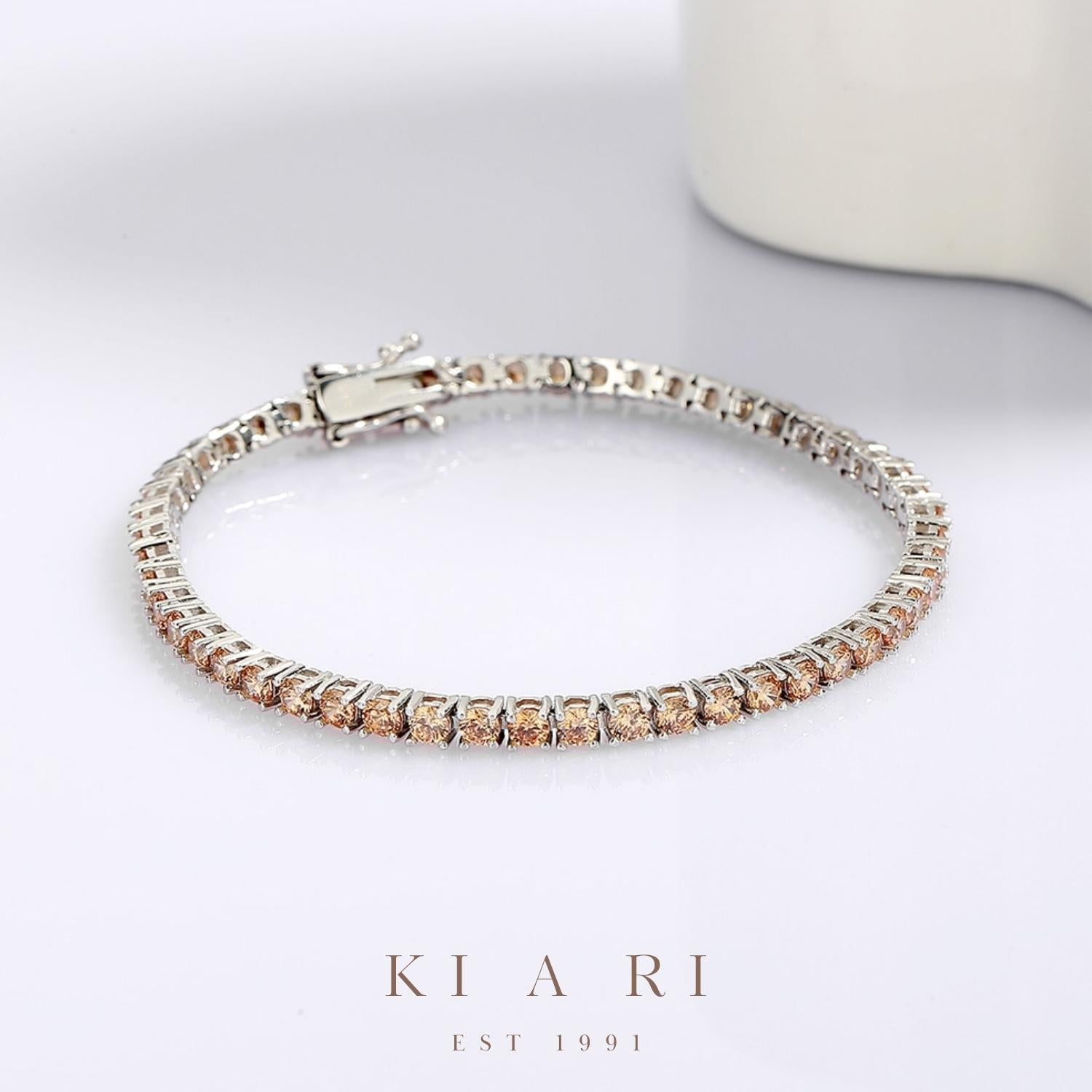 A-Yeong Champagne Tennis Bracelet 🧡