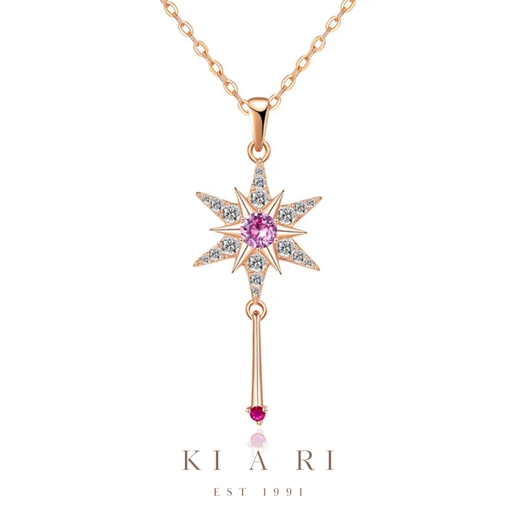 Soohee Star Scepter Necklace (Rose Gold) 💫