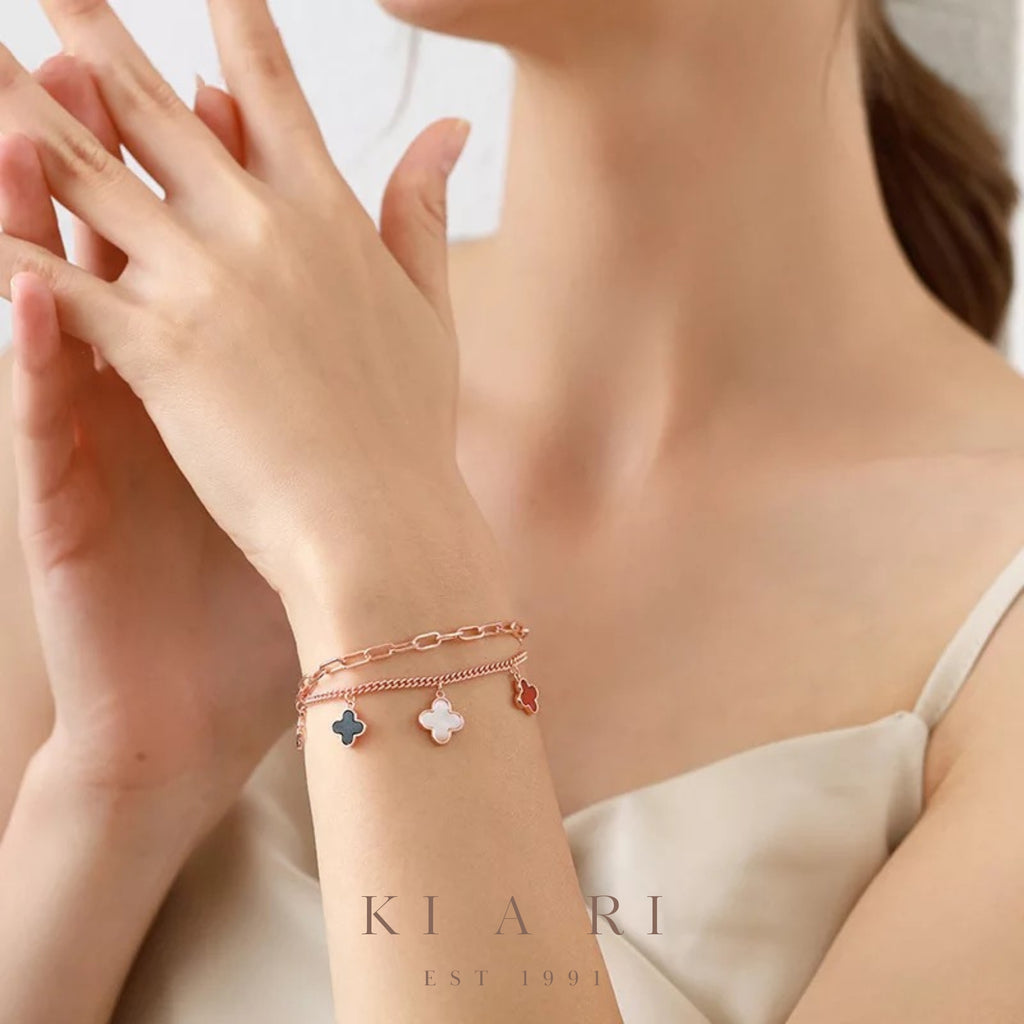 Hei-Ran Four Leaf Clover Bracelet 🍀