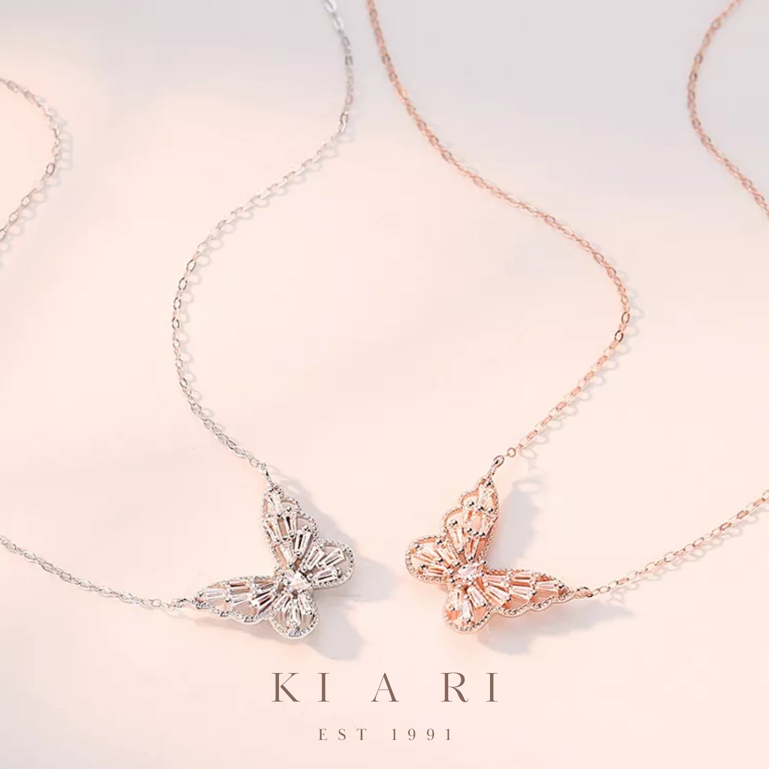 Aponi Butterfly Necklace (Silver) 🦋