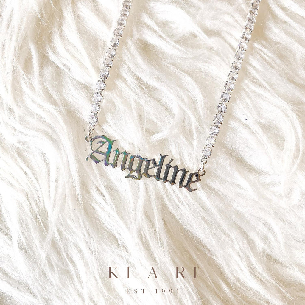 Angeline Classic Personalised Tennis Necklace 💎