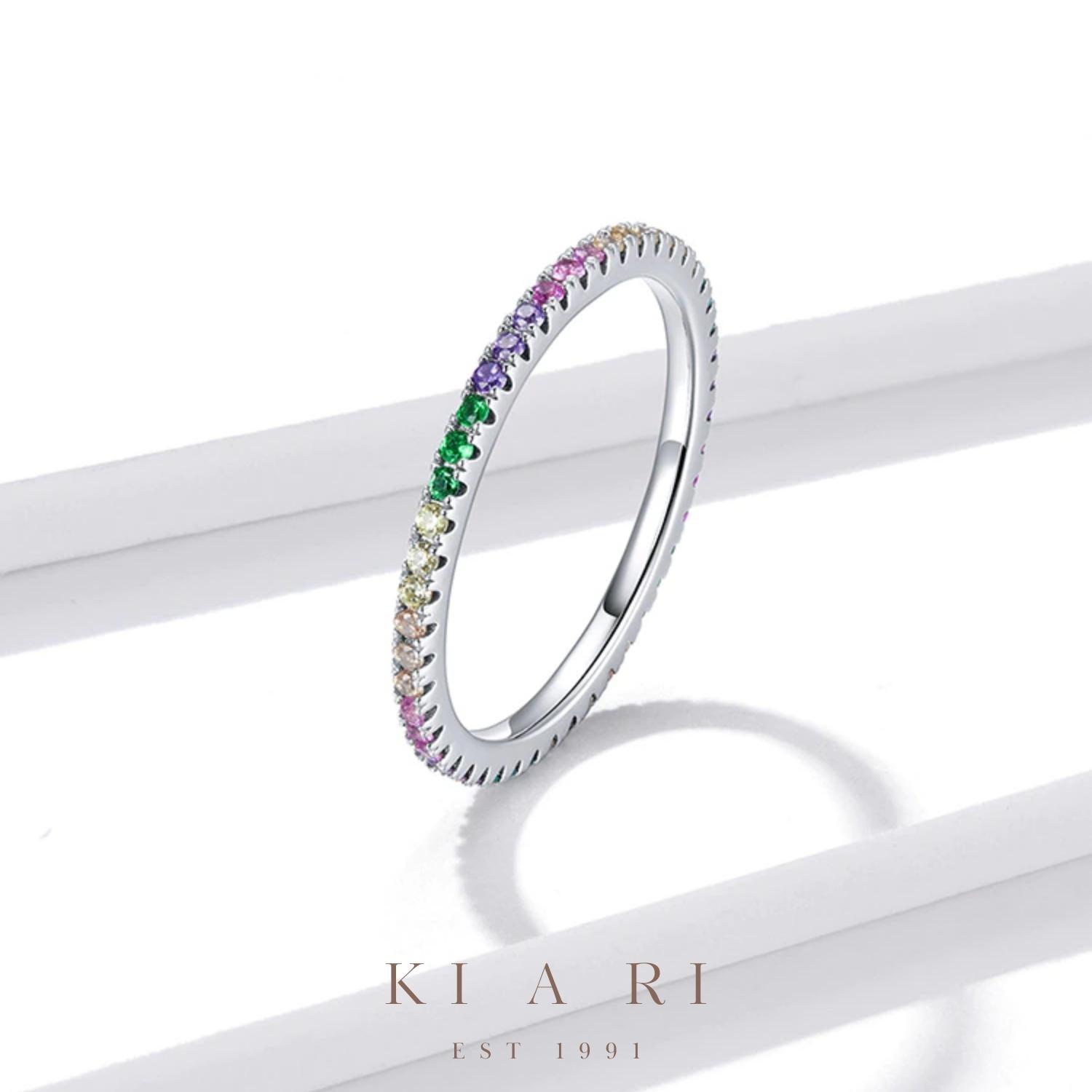 Hwan Mini Rainbow Eternity Ring 🌈