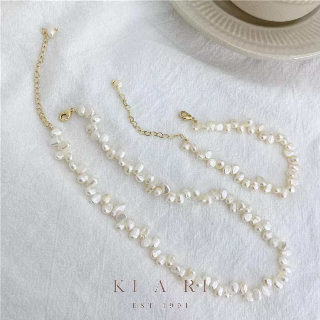 Kaitlyn Vintage Baroque Freshwater Pearl Necklace 🦪