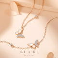Ava Butterfly Necklace (Rose Gold) 🦋