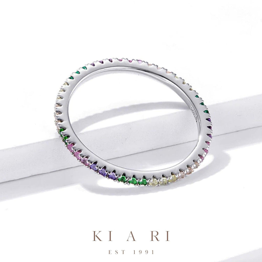 Hwan Mini Rainbow Eternity Ring 🌈