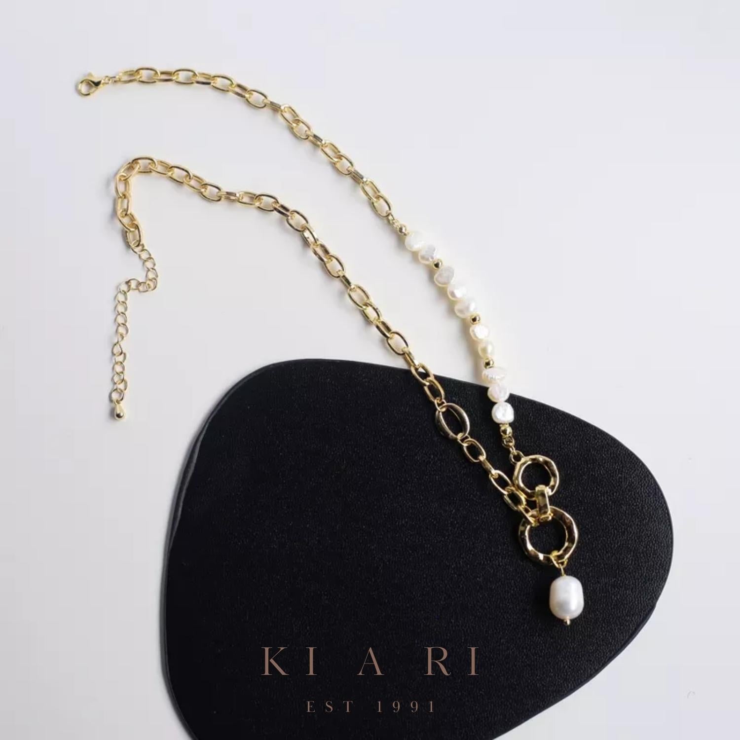 Bella 18K Gold Plated Baroque Necklace 🦪