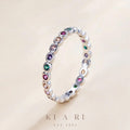Hyun-Jung Rainbow Eternity Ring 🌈