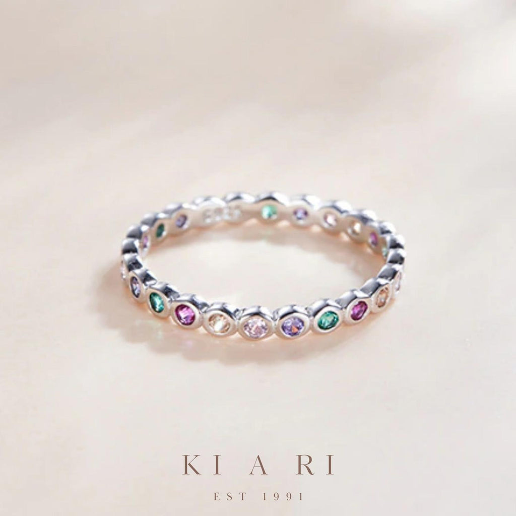 Hyun-Jung Rainbow Eternity Ring 🌈
