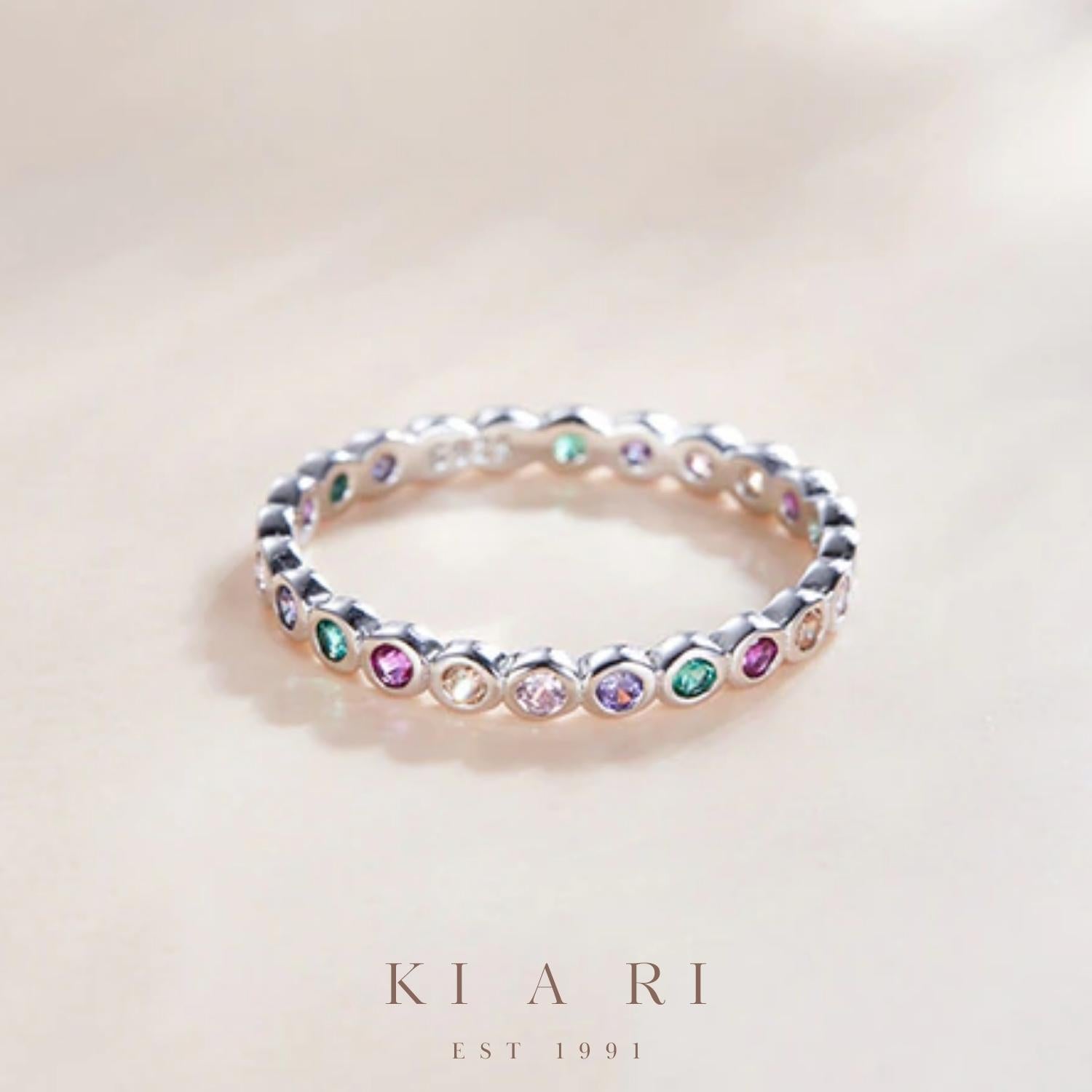 Hyun-Jung Rainbow Eternity Ring 🌈
