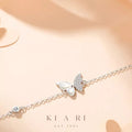 Ava Butterfly Bracelet (Silver) 🦋