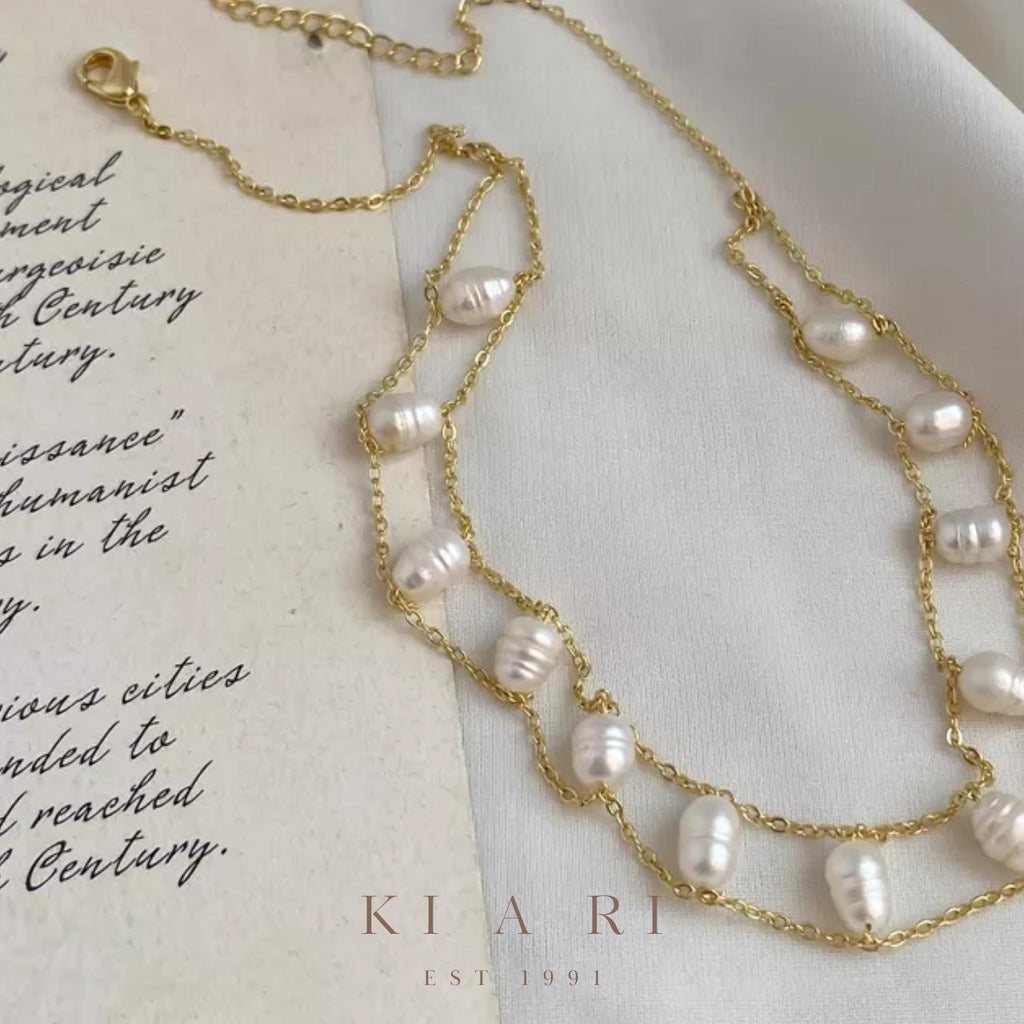 Kalila 18K Gold Plated Pearl Choker ✨