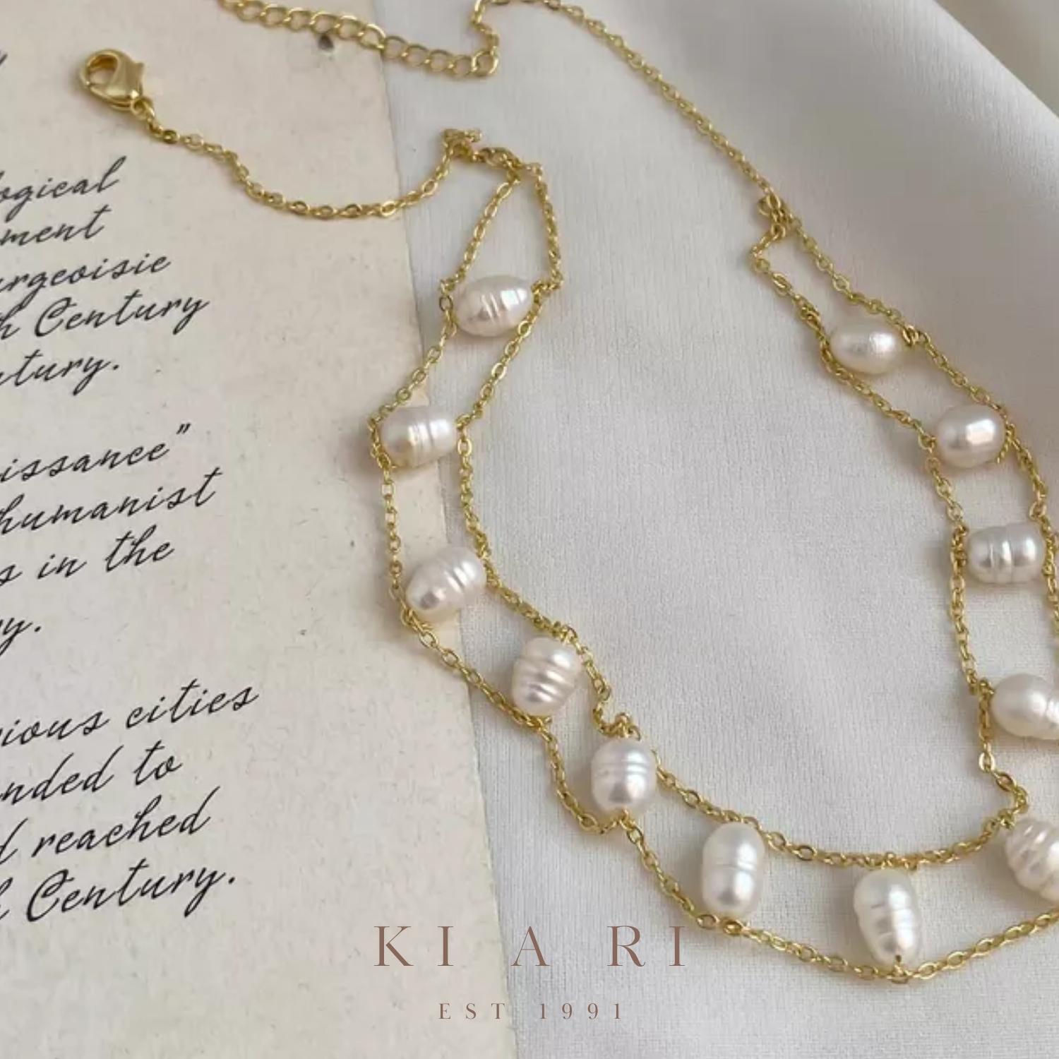 Kalila 18K Gold Plated Pearl Choker ✨