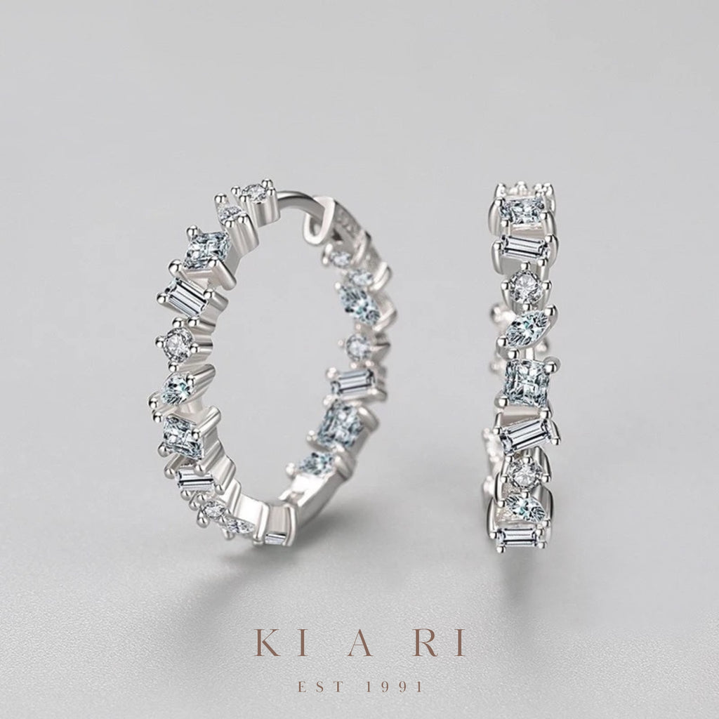 Yoo-Reum Diamond Hoop Earrings 💎