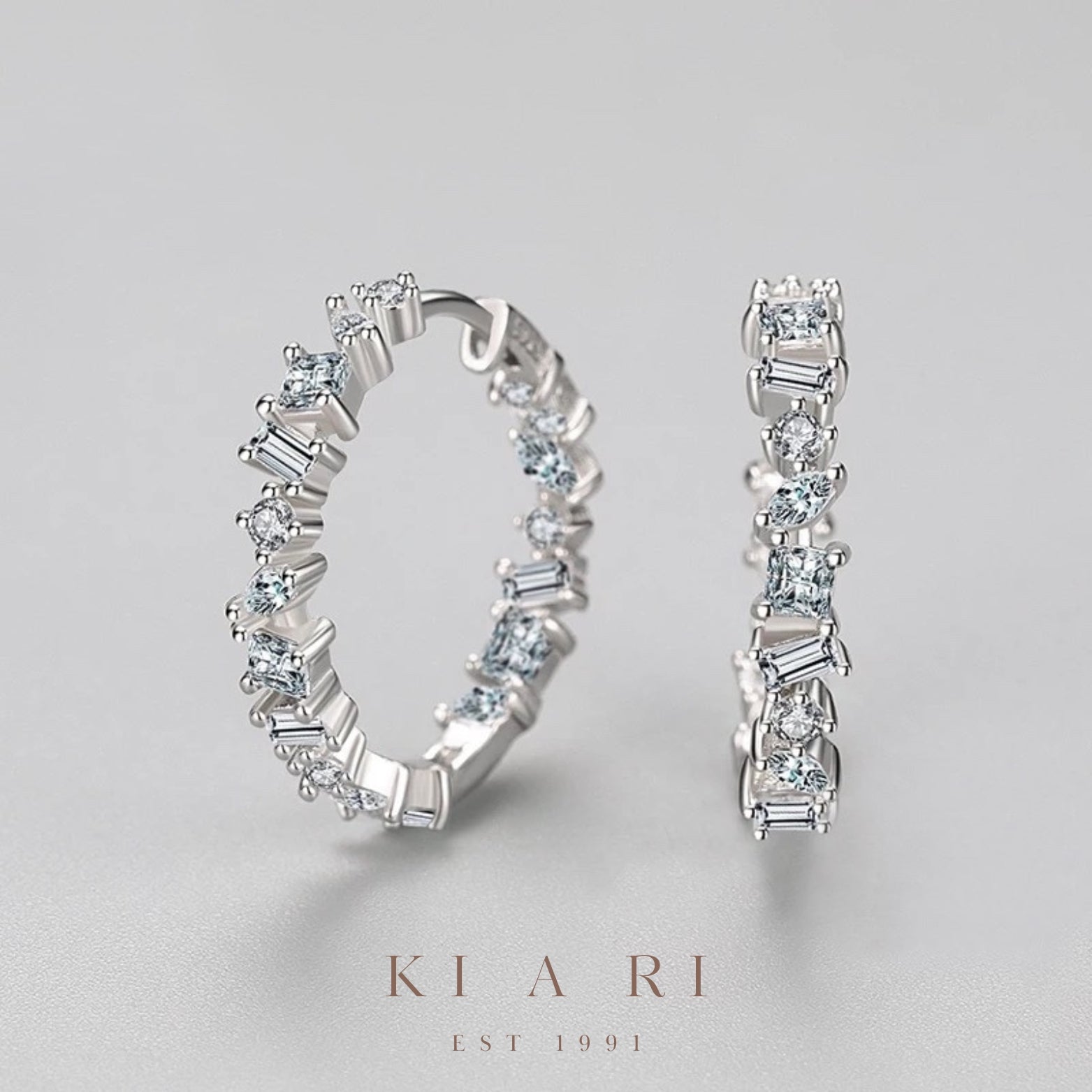Yoo-Reum Diamond Hoop Earrings 💎