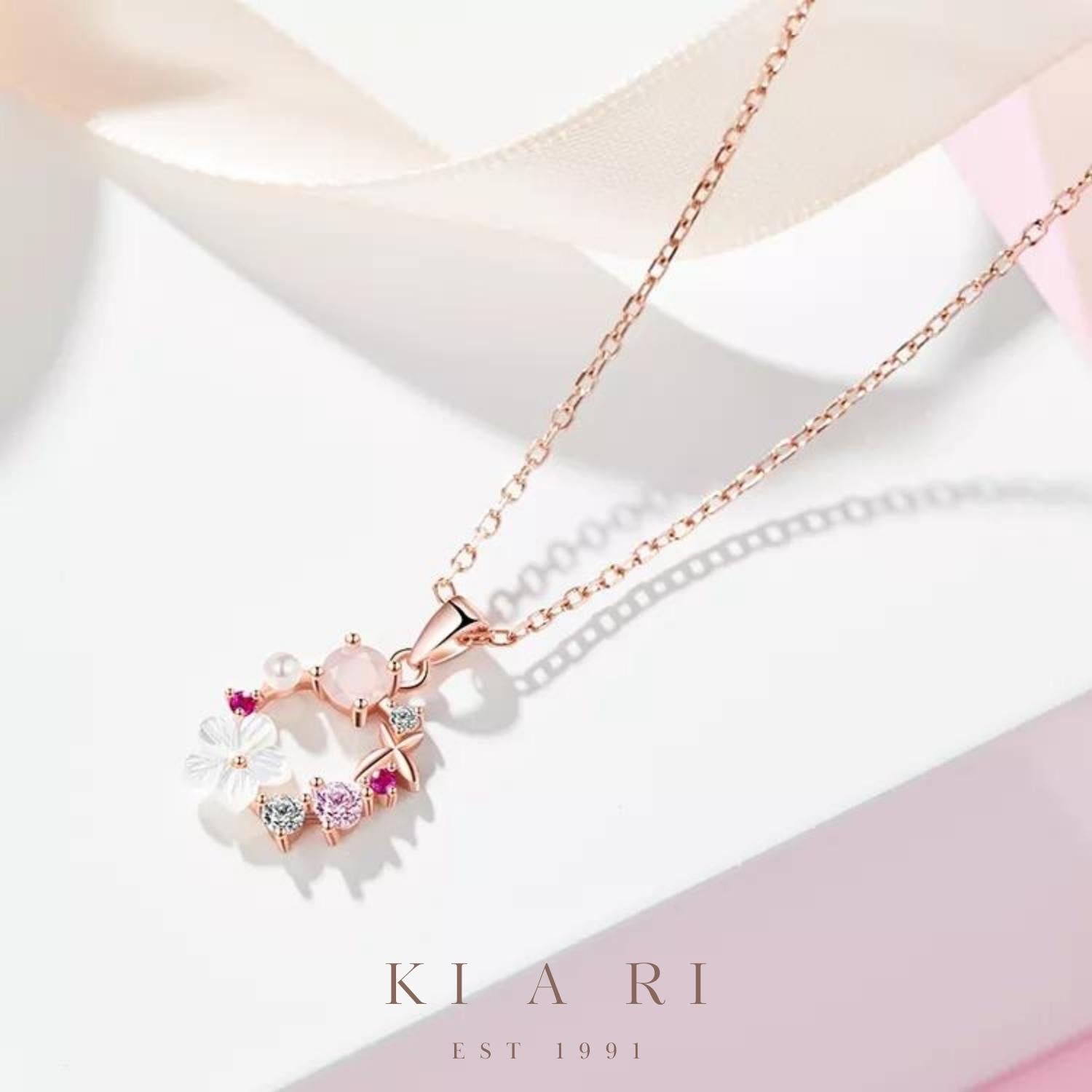 Young-Soon Flower Ring Garland Necklace 🌺